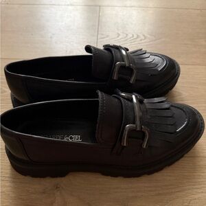 Carpe Diem Black Fringe Loafers